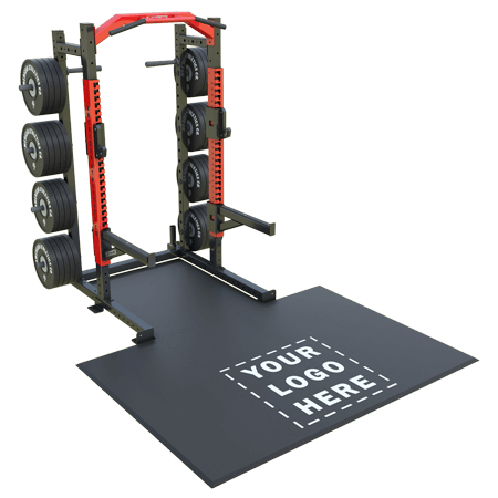 Add your logo to your weightlifting platforms and flooring